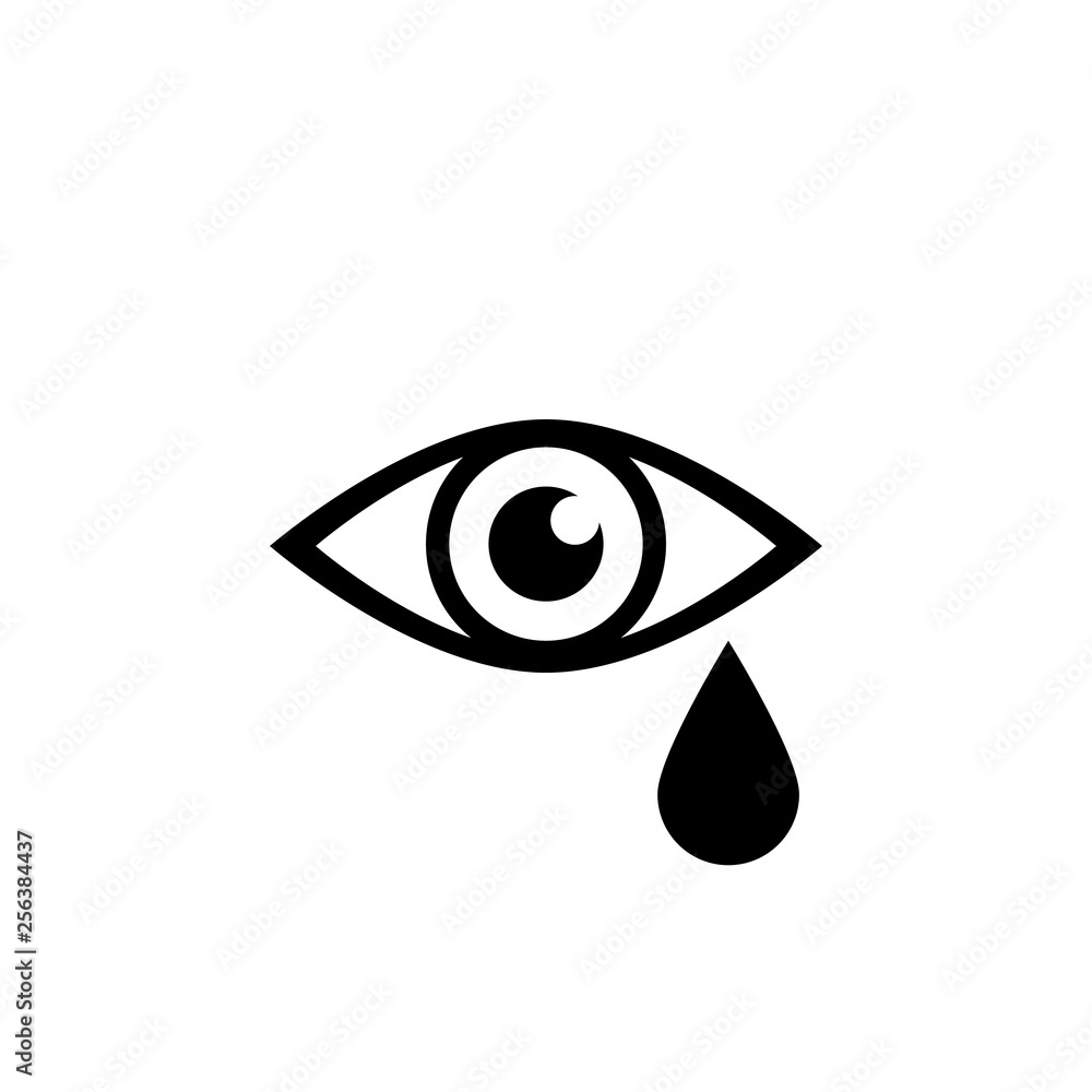 Eye icon, logo isolated on white background Eye icon, logo isolated on white background