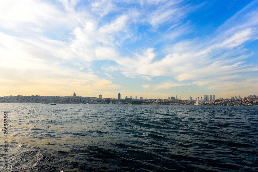 Istanbul bosphorus and city view