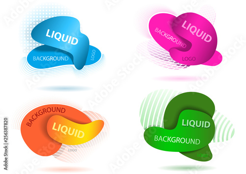 Abstract Liquid Shape Backg...