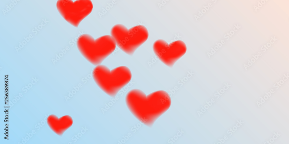 Hearts of confetti for valentines day Hearts of confetti for valentines day