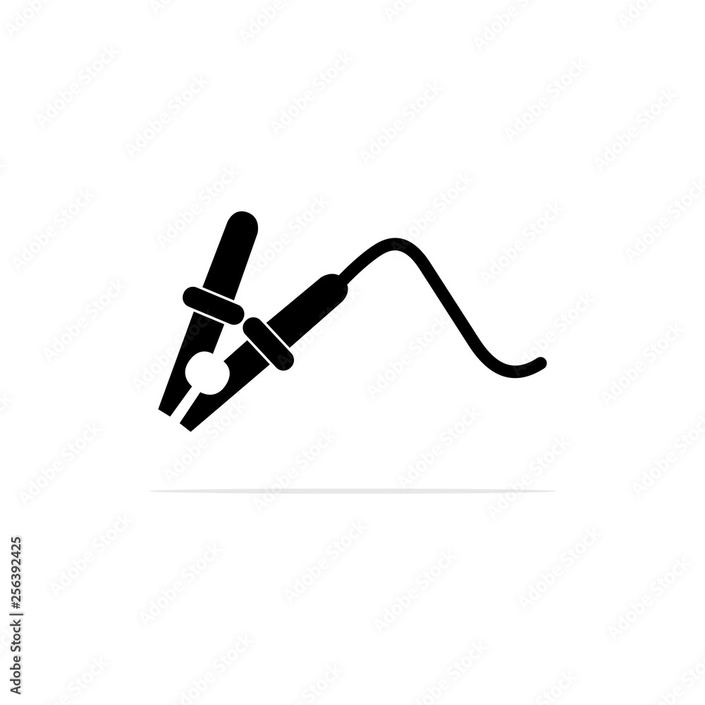 pliers charger icon.Vector concept illustration for design. pliers charger icon.Vector concept illustration for design.