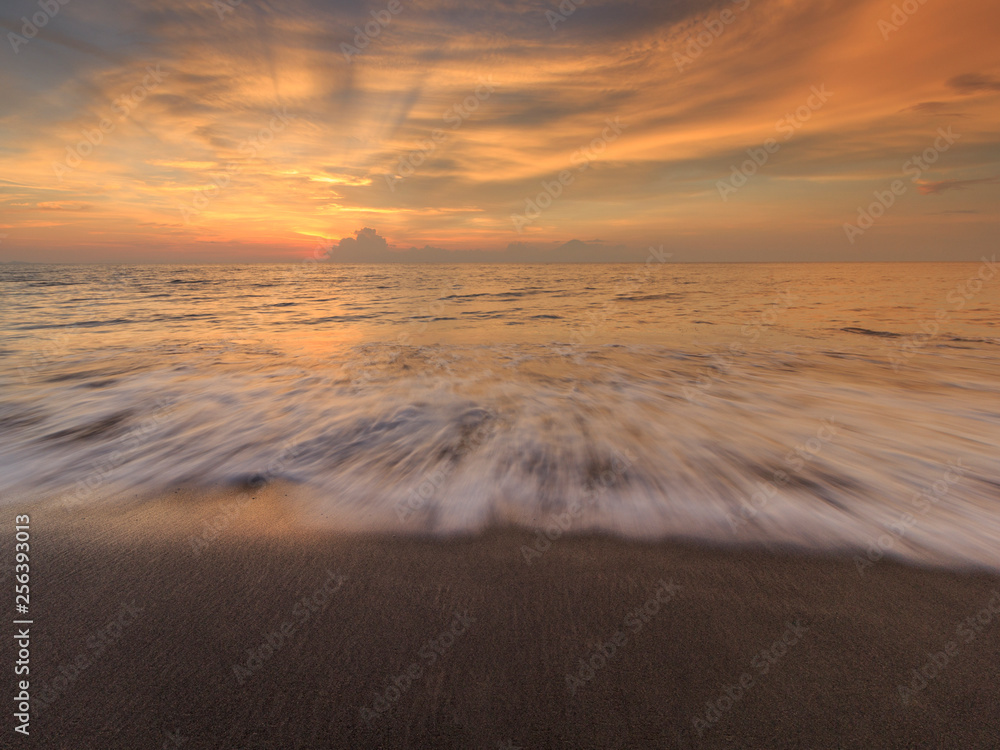 Fototapeta premium Sunset on the beach