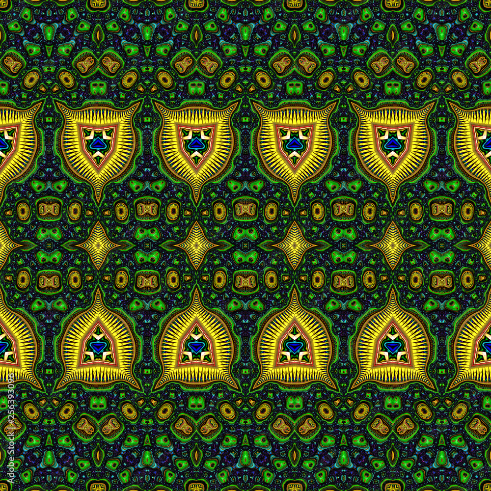3d effekt - abstrakt fraktal symmetrisch Muster 