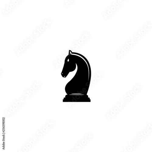 silhouetted chess knight piece