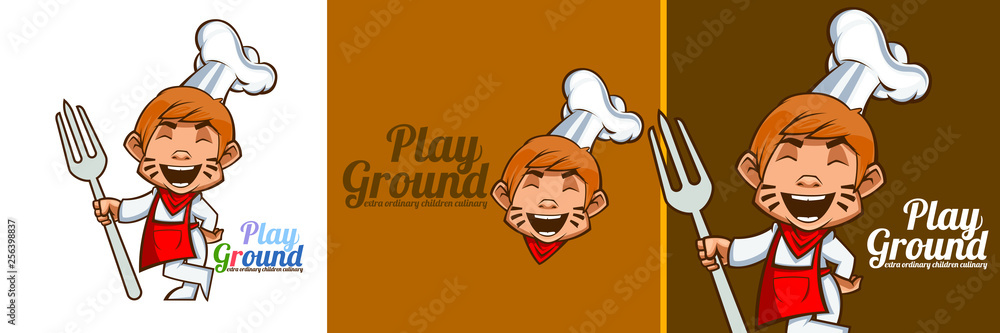 chef mascot logo illustration chef mascot logo illustration