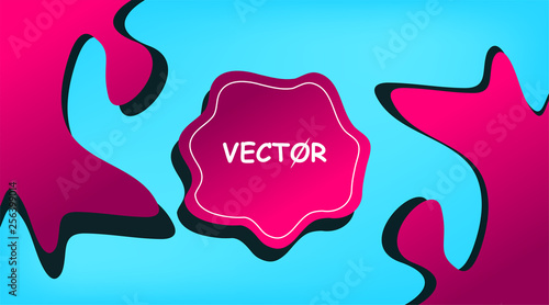 Abstract pink splashes design on blue background for web, poster, banner and other ideas for design