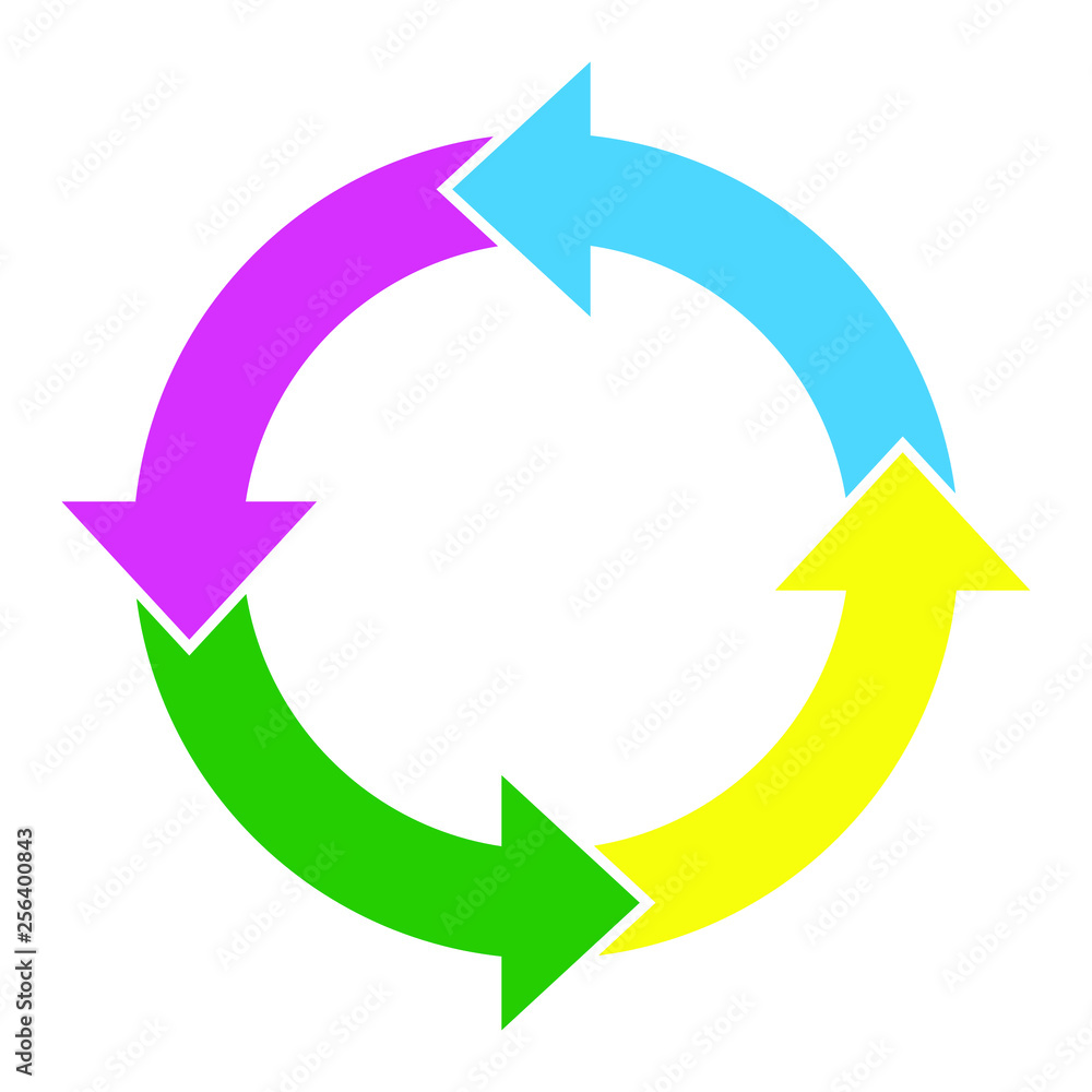 Circle arrows infographic template pie charts Circle arrows infographic template pie charts