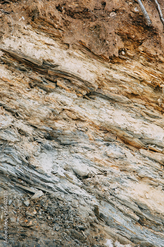 The texture of stones and minerals, in the context of the earth. Stone background for design.