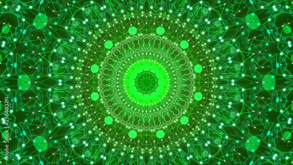 green abstract background, motion particles and flashing light, loop green abstract background, motion particles and flashing light, loop