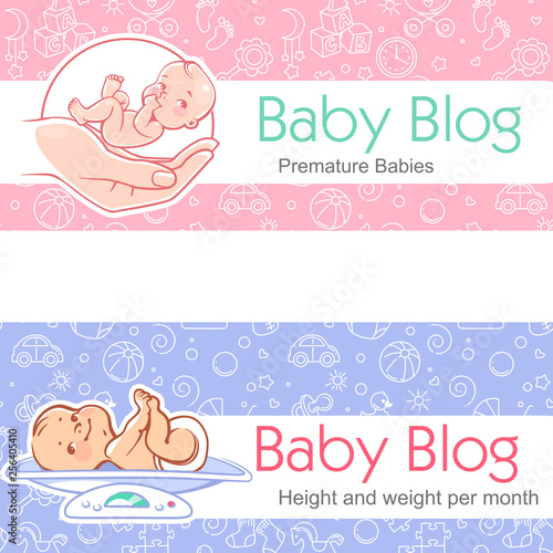 Illustration for baby blog