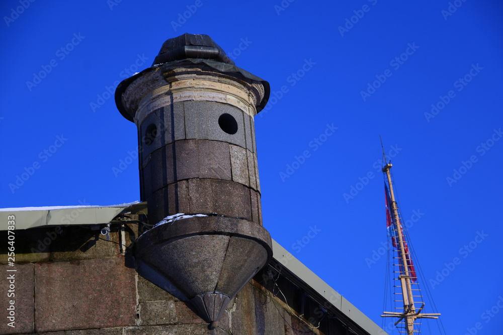 Peter and Pauls fortress. Architecture of Saint-Petersburg, Russia. Color picture. Popular landmark. Winter photo Peter and Pauls fortress. Architecture of Saint-Petersburg, Russia. Color picture. Popular landmark. Winter photo