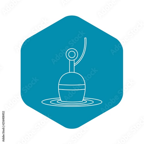 Bobber icon. Outline illustration of bobber vector icon for web
