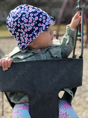 child playing on playground