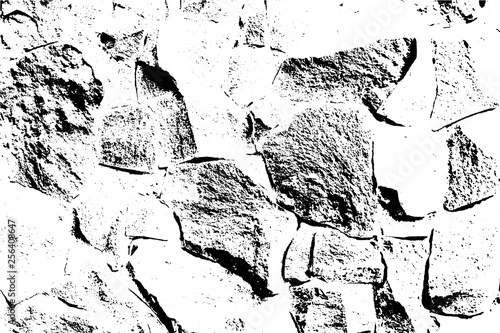 Bricks and stones texture, vector, abstract background.