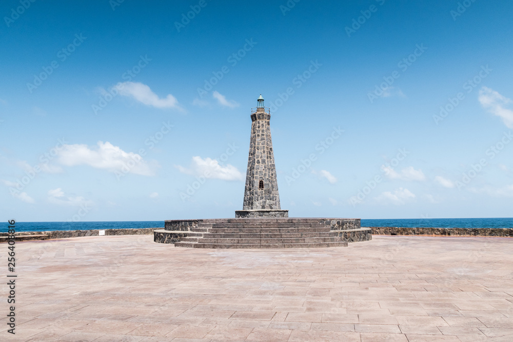 Fototapeta premium Lighthouse on the land with the ocean view, Tenerife, Spain