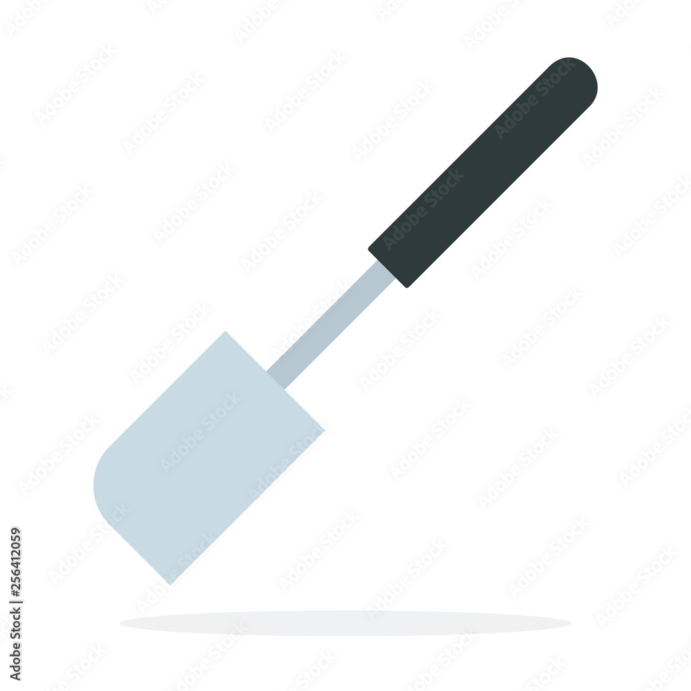 Cooking spatula for mixing vector flat isolated Cooking spatula for mixing vector flat isolated