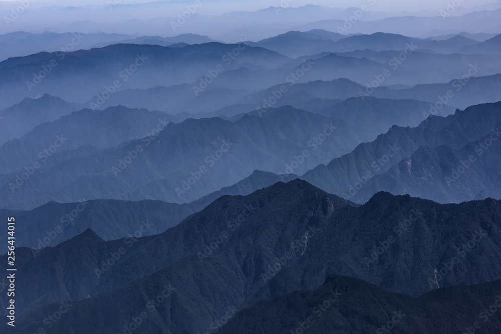Fototapeta premium layers of the mountain landscape