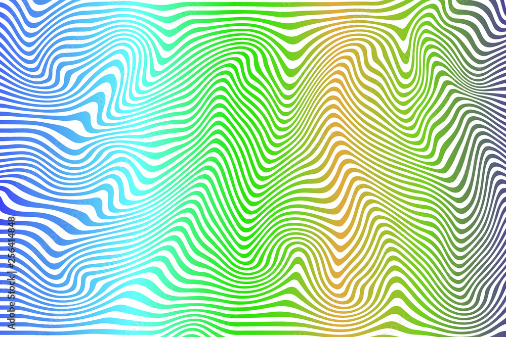 Striped curved pattern. Color stripes. Optical illusion. Abstract background. Vector illustration Striped curved pattern. Color stripes. Optical illusion. Abstract background. Vector illustration