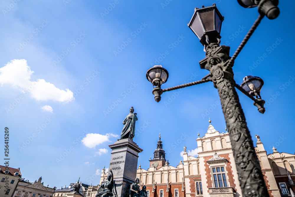 Poland, Cracow, Adam Mickiewicz Monument
