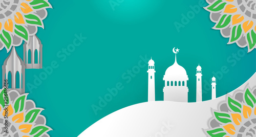 Canvas Print background islamic designer design template