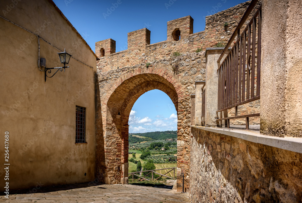 Ancient Tuscan city wall