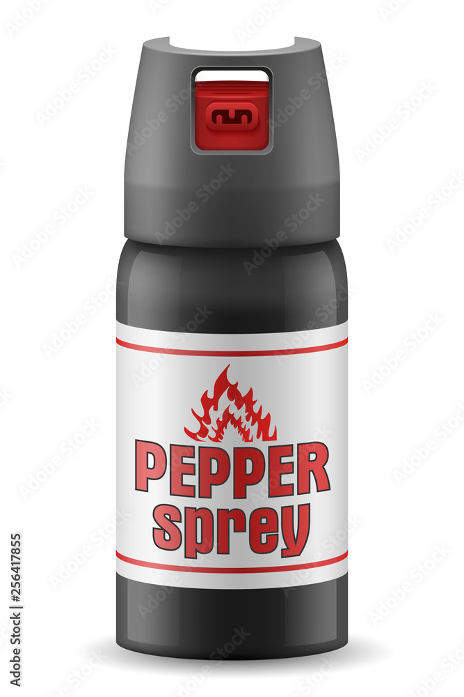 pepper gas sprey self defense vector illustration pepper gas sprey self defense vector illustration