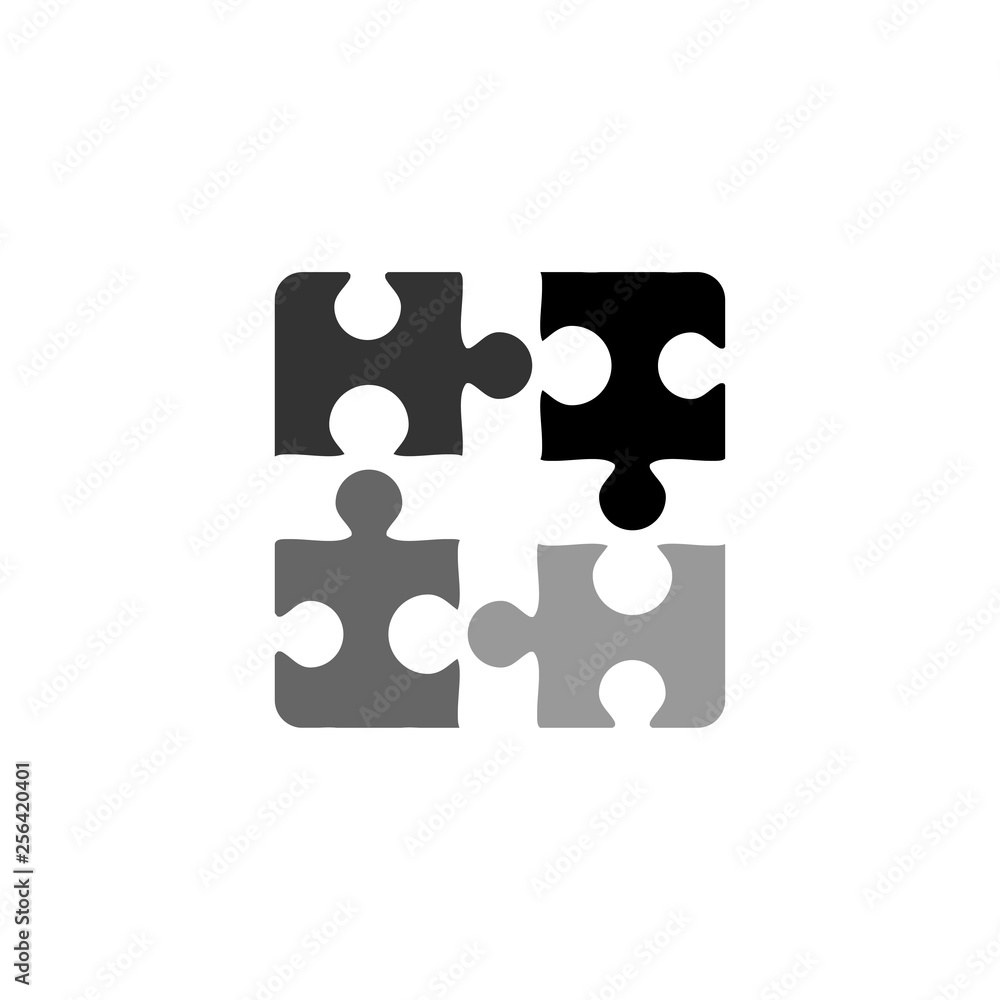 puzzle logo design vector puzzle logo design vector