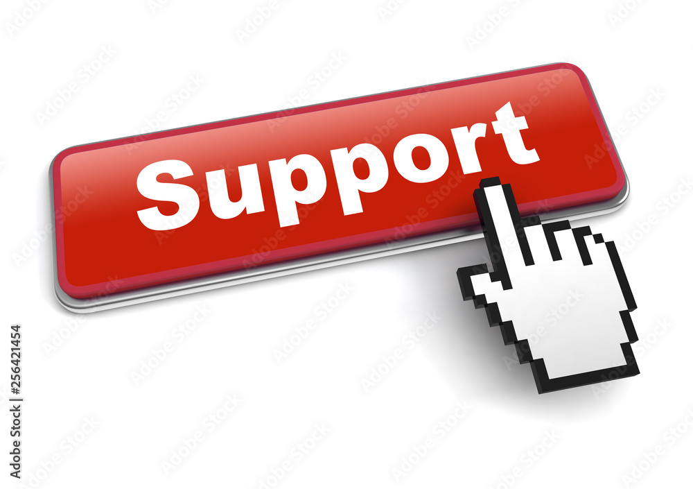support concept 3d illustration isolated support concept 3d illustration isolated