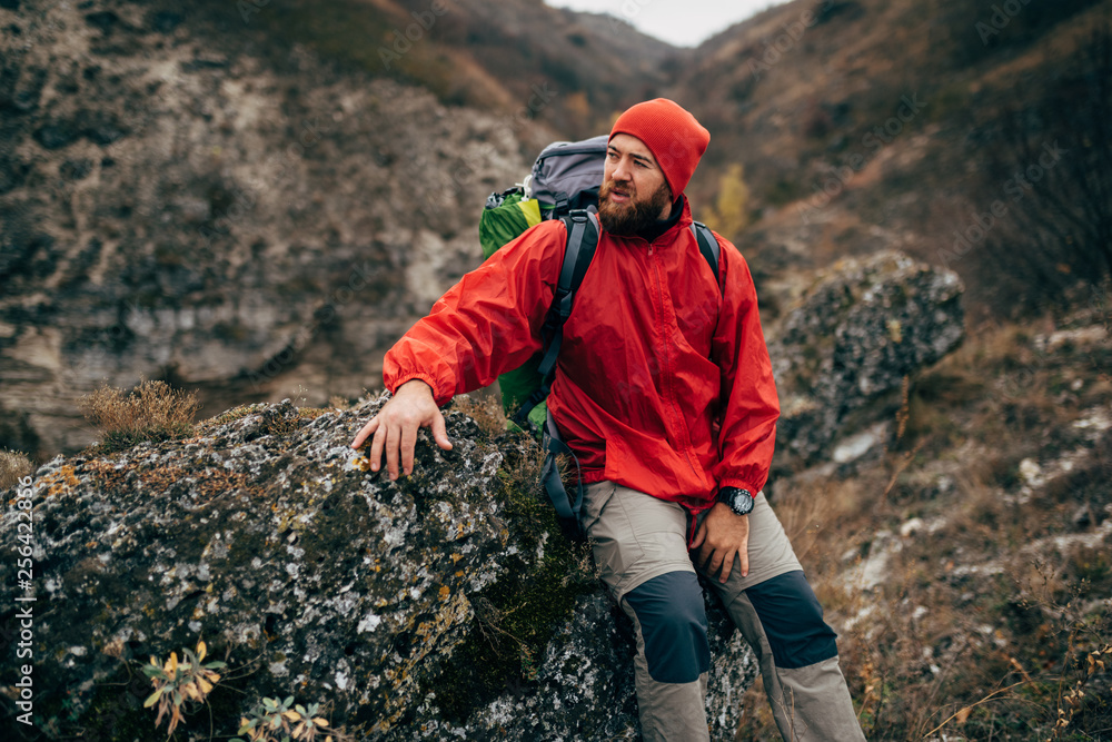 Mountain top trekking clothes