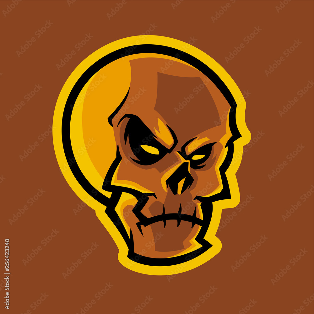 skull mascot esports logo vector illustration skull mascot esports logo vector illustration