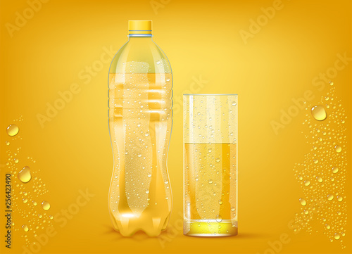 Juice Bottle And Glass
