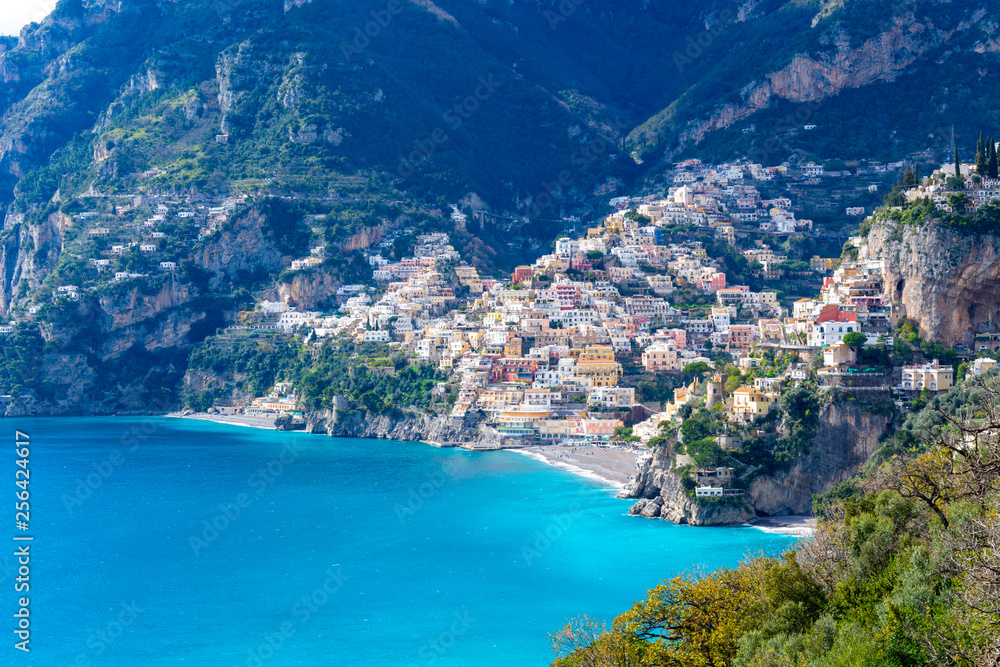 Positano on Amalfi Coast in Italy