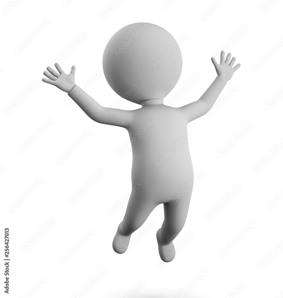 3D small man - happy 3D small man - happy