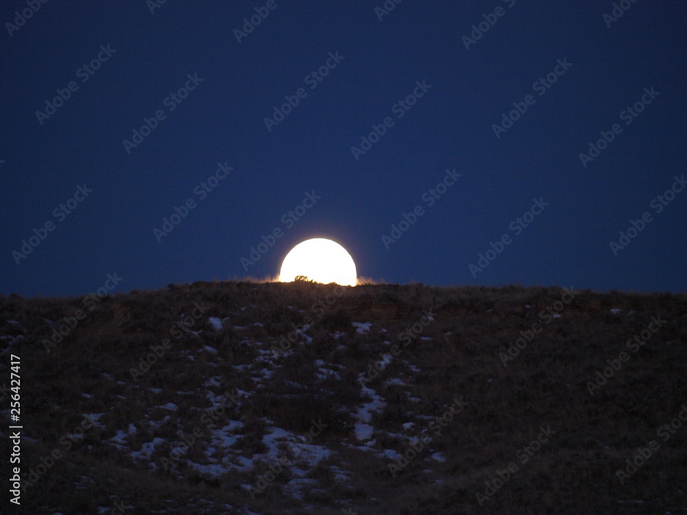 Obraz premium moonset