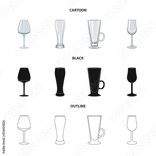 Vector illustration of form and celebration icon. Set of form and volume stock symbol for web.