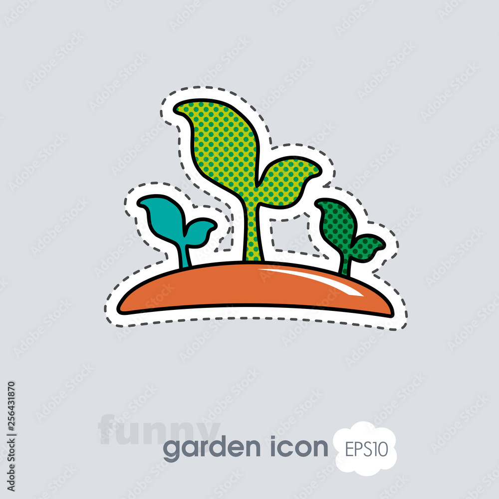 Plant sprout flat vector icon Plant sprout flat vector icon