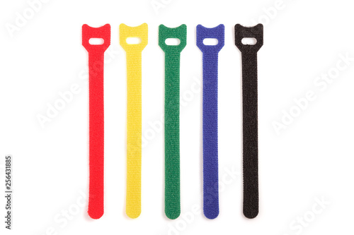 Colored velcro clamps