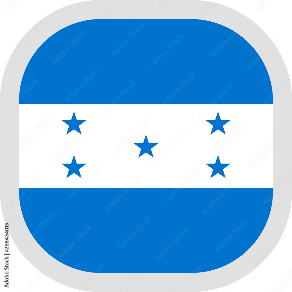 Icon square shape with Flag on white background Icon square shape with Flag on white background