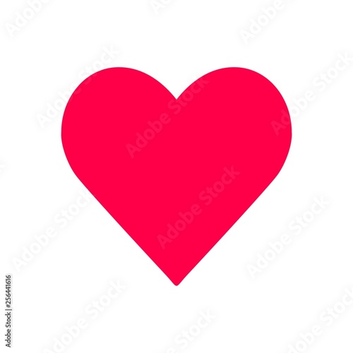 Free Download Red heart design icon. Flat vector set isolated on white background - GFXLoad