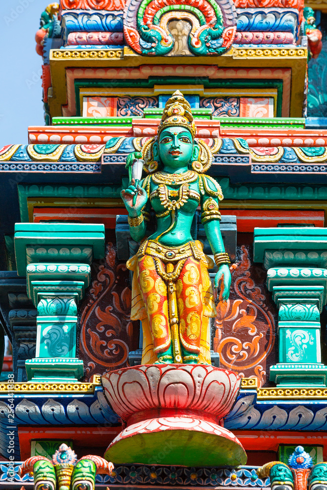 Exterior detail of Sri Mariamman Temple in Silom Road