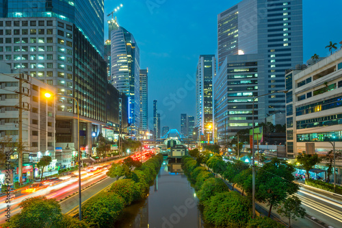 Bangkok, Thailand, Traffic in Downtown
