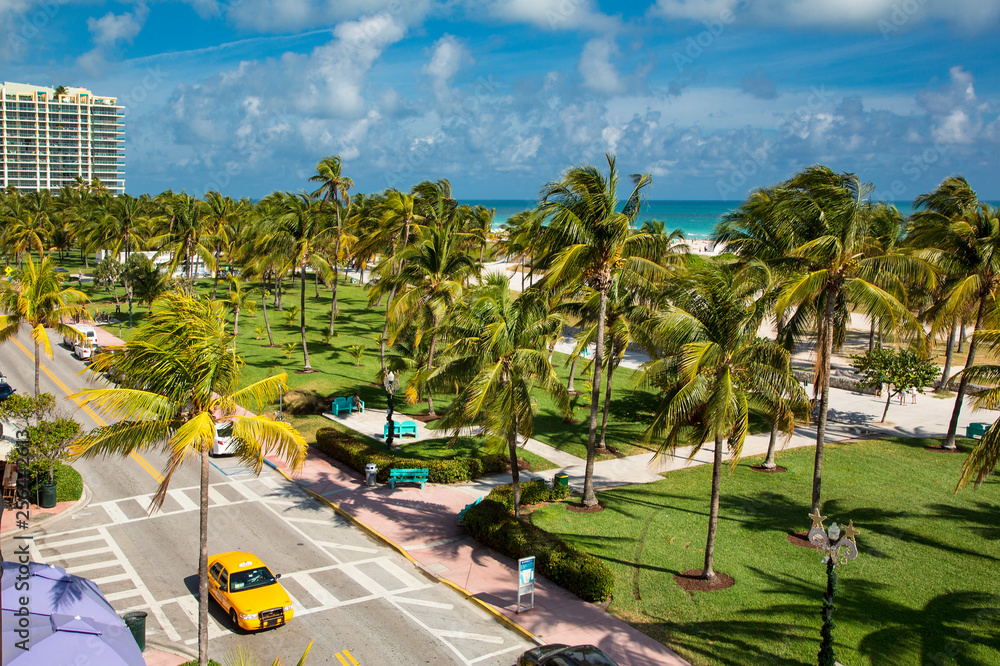 Fototapeta premium Miami, South Beach, Lummus Park