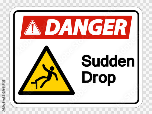 Danger Authorized Personnel Only Sign on transparent background