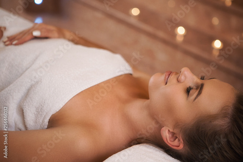 Gorgeous young woman at the spa