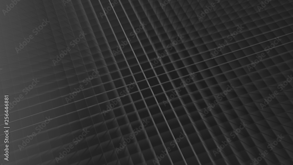 3d rendering of Metal cubes geometric background 3d rendering of Metal cubes geometric background