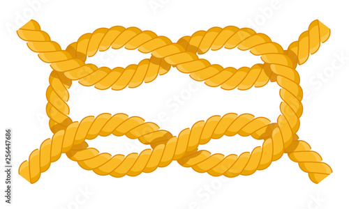 Reef knot vector icon flat isolated