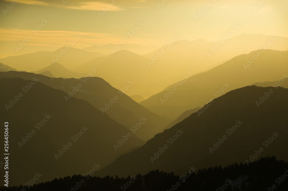 Green mountains in the fog. Seamless background. savsat/artvin/turkey Green mountains in the fog. Seamless background. savsat/artvin/turkey