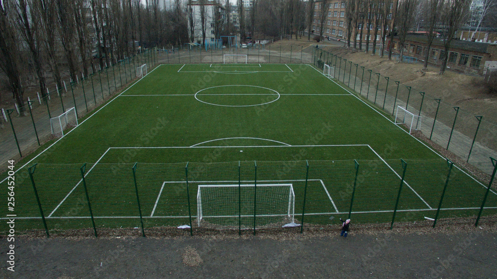 Fototapeta premium Football ground from a height