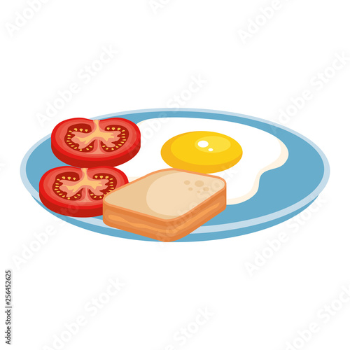 delicious breakfast menu icons
