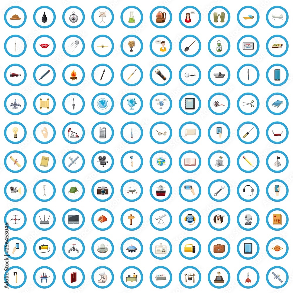 100 invention icons set in cartoon style for any design vector illustration 100 invention icons set in cartoon style for any design vector illustration